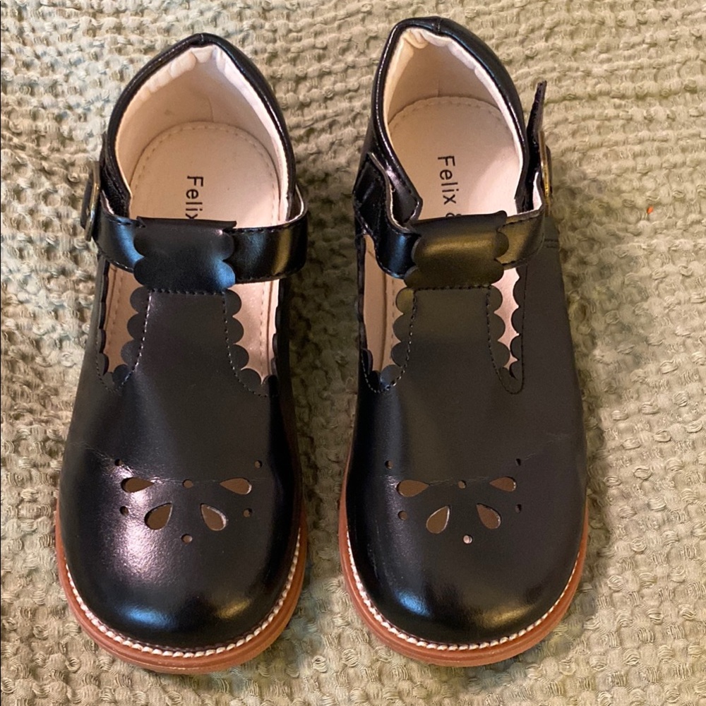 Black Felix and Flora Mary Jane shoes